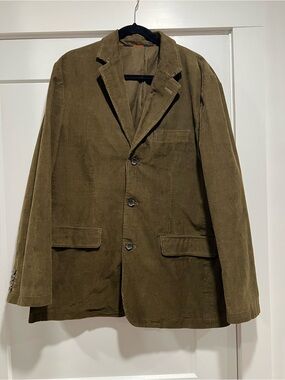 JCREW Olive Green Corduroy Blazer